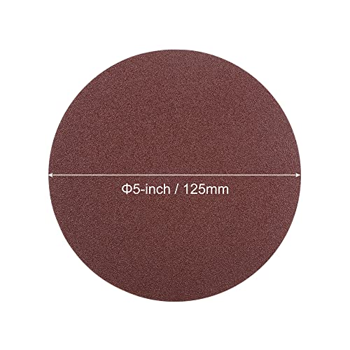 uxcell 5-Inch PSA Sanding Disc Aluminum Oxide Adhesive Back Sandpaper 100 Grit 30 Pcs - style: 100 Grit