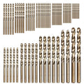 74-Piece M35 Cobalt Drill Bit Set, 1-8mm Metric Bits for Hard Metal - style: 74pcs metric 11 sizes