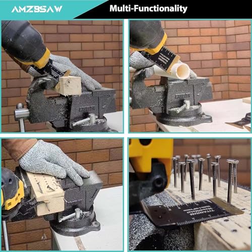 AMZBSAW 50PCS Titanium Metal Cutting Blades for Wood, Nails & Plastic - style: C-50 PCS