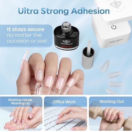 modelones 10 in One X Nail Gel Glue Gel Base Coat Brush On Nail Polish - color: D-Clear-1