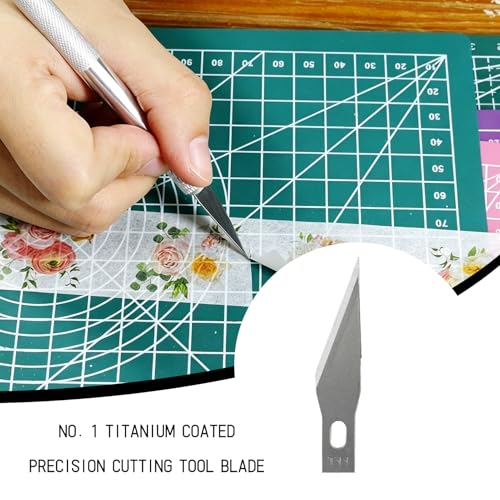 50 Pcs Xacto Blades For Medium To Heavy Craft, Hobby, Scrapbooking,Stencil