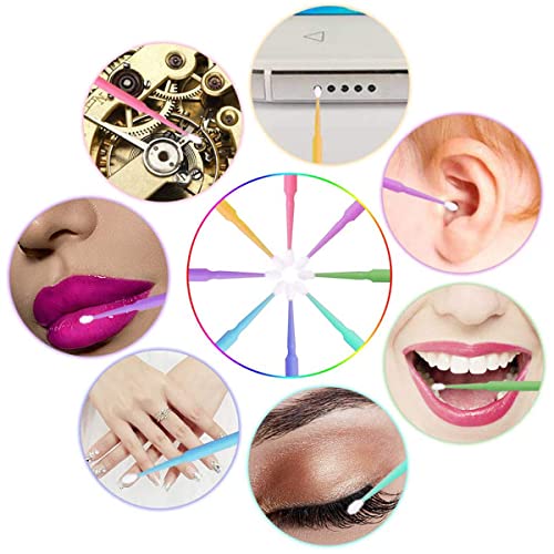 Akstore 600 PCS Disposable Micro Applicators Brush Eyelash Extension (Mixed) - color: Mixed