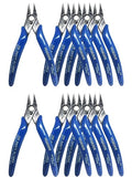 Small Wire Cutters, 10PACK Precision Diagonal Cutting Pliers Side Cutter, Nippers, Micro Flush Cutters, Shear Cutters, Wire Snips - size: 5 inch diagonal, 10 count