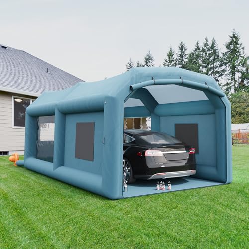 Inflatable Paint Booth, 20x11.5x9Ft Inflatable Spray Booth - color: 20x11.5x9Ft