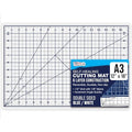 U.S. Art Supply 12"x18" Self-Healing Cutting Mat 6-Ply White/Blue - color: White/Blue