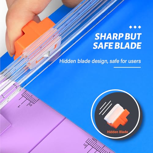 Evteck A4 Paper Cutter Slider Trimmer for Cardstock Photo Vinyl - color: Purple