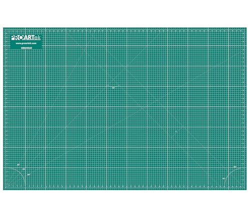 Proartek PK00012 Model GBM4060 Series 40" x 60" Professional Cutting Mat; Double-Sided Green/Black; Self-Healing; For Graphic Arts, Hobbies, Sewing, Scrapbooking, and other Cutting Projects - size: 60"L x 40"W