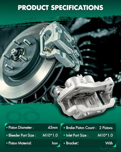 SCITOO Front Right Disc Brake Caliper With Bracket 19B2871B - size: Front Passenger[19B2871B]
