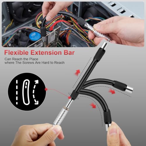 115 in 1 Magnetic Ratchet Screwdriver Set with S2 Steel Bits