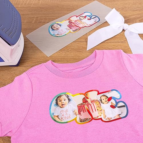 Siser EasyColor DTV and TTD Easy Mask 8.4" x 11" Bundle - Inkjet Printer Compatible Heat Transfer Vinyl (10 Sheets of Each)
