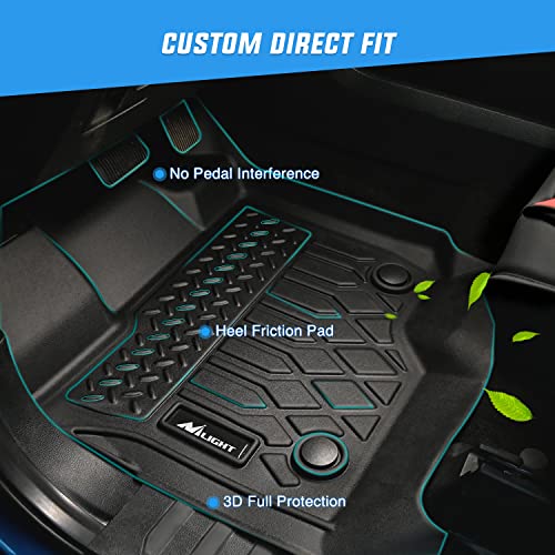 Nilight TPE Floor Mats for Dodge Ram 1500 New Body Crew Cab - color: 2019-2024 Dodge Ram 1500 New Body
