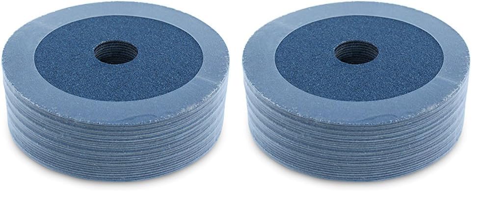 BHA 5" x7/8" Zirconia Resin Fiber Discs, 80 Grit - 50 Pack - size: 80 Grit (Pack of 2)