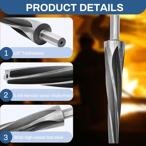 7 Degree Ball Joint Tapered Reamer, 6542 High-Speed Tool Steel - style: 7 Degree