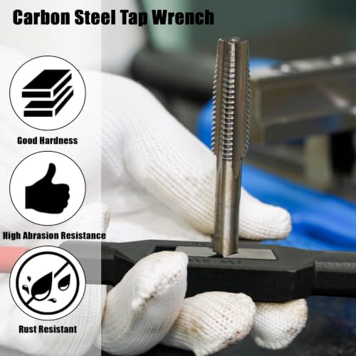2 Pcs Adjustable Tap Wrench M1-M20, Ratcheting Handle Tool for Reamer