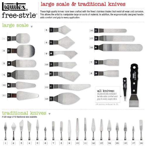 Liquitex Professional Freestyle Small Painting Knife, No. 4 - size: Small, style: No. 4