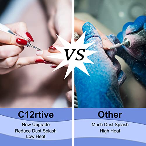2Pcs Nail Drill Bits, 3/32" Carbide Conical Micro Cuticle Removal Bit, Professional Diamond Carbide Nail Drill Bit for Acrylic Gel Nails, Home Salon & DIY - color: Conical