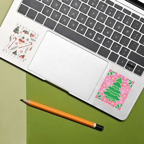 10pcs Merry Christmas Magic UV DTF Transfer Decals for Glass Cup Rub on Pine Tree UVDTF Cup Wraps for Ceramic Mugs Merry Bright Decoration Applique - style: CD23