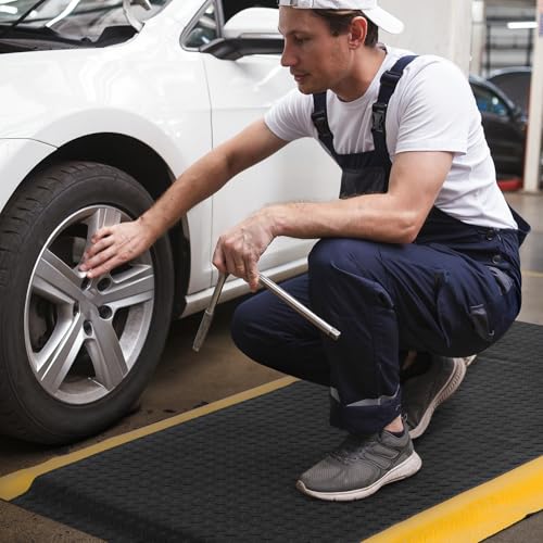 Anti Fatigue Mat 3x6 Ft 15/16" Thick Soft Sponge Ergonomic Mat - size: 72"L x 36.2"W x 0.9"Th