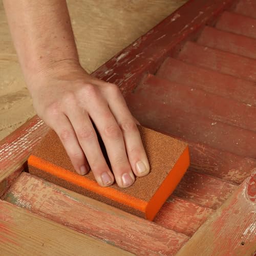 Gator 783520 Fine 120-Grit Dual-Angle Sanding Sponge, 3 x 5 x 1 Inch