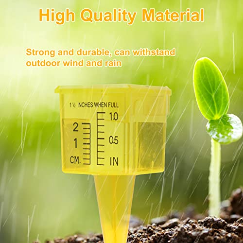 Rain Gauge Outdoor, 1.5" Sprinkler Gauge Lawn Water Gauge for Rain