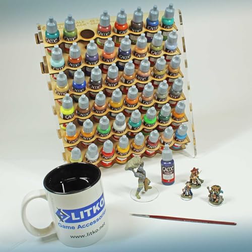 LITKO Paint Rack Storage Organizer | 48 Holes | 18mL Dropper Bottles - size: 48 Holes
