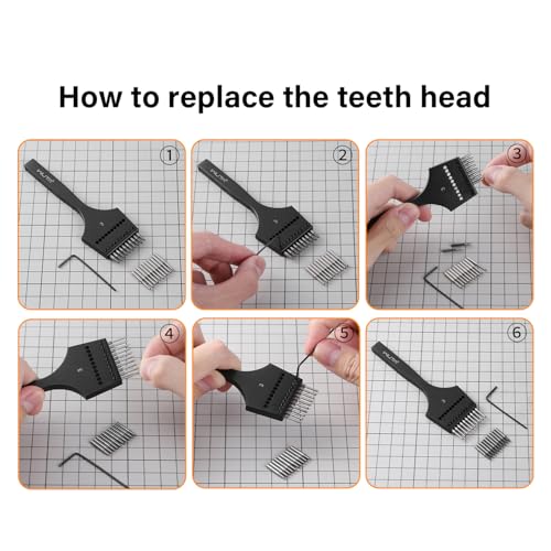 WUTA Removable Circle Leather Hole Punch Lacing Stitching Professional Working Hand Tool Kit Round Hole Puncher Craft Chisel Branding Design Circular Cutting Punches Kits (2G 3mm-(2+5+10)) - size: 2G 3mm-(2+5+10)
