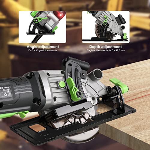 GALAX PRO 4Amp 3500RPM Circular Saw with Laser Guide - style: 4.0A Corded Circular Saw