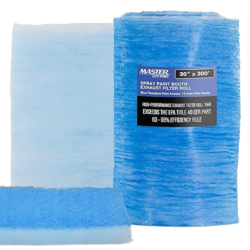 Master Airbrush Elite Paint Spray Booth Exhaust Filter Roll 30" x 300' - size: 30 inches x 300 Feet