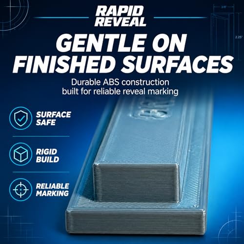 Rapid Reveal - Trim Reveal Tool - 3/16" Trim Gauge - Door Reveal Marking Tool - Durable ABS Plastic - Accurate Jamb Marking - Finish Carpentry & Woodworking Tool - Made in The USA (3/16 Inch Spacer) - size: 3/16 Inch