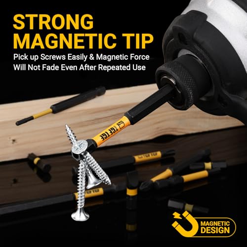 TGFTGF Impact Torx Bit Set 14PCS (TT7-TT40), 1” S2 Steel Security Torx, Tamper Proof Torque Star Bit Set with Magnetic CNC Machined Tips, Impact Screwdriver Bits with Extension Bit Holder Storage Case - size: 1" *13+1PCS