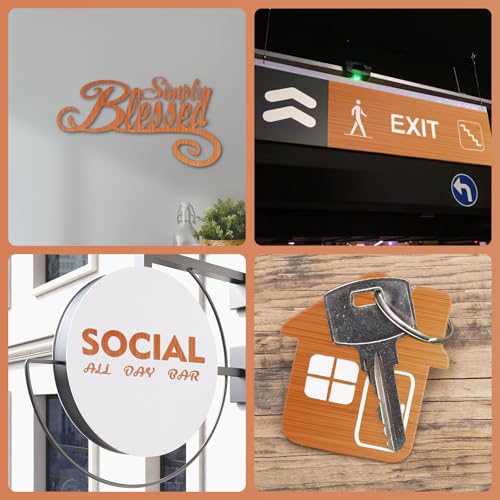 Laser Engraving Blank ABS Double Color Plastic Sheet (Orange) - color: Orange