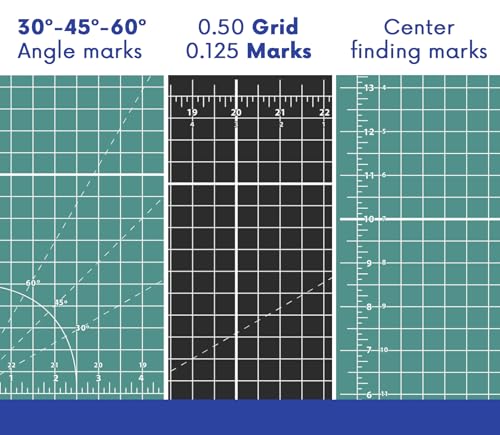 Proartek PK00007 Model GBM1824 Series 18" x 24" Professional Cutting Mat; Double-Sided Green/Black; Self-Healing; For Graphic Arts, Hobbies, Quilting, Scrapbooking, and other Cutting Projects - size: 24"L x 18"W
