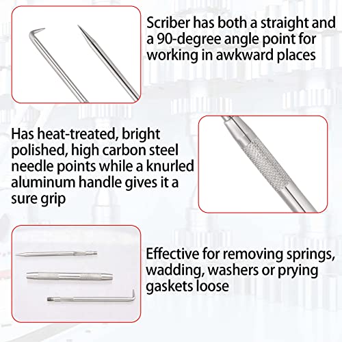 PAGOW Double Pointed Scriber, Metal Scribe for Welding Marking Pen - style: 9 inch Long