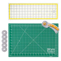 WA Portman 12x18 Fabric Cutting Mat, Quilting Rotary Cutter, Acrylic Ruler - size: 12" x 18"