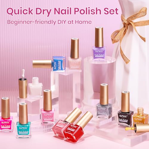 Regular Nail Polish Set Non Gel, Quick Dry Bulk Nail polish Non Gel - color: Regular Colors