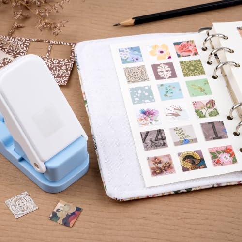 0.83inch Square Punch, Square Craft Punch for Junk Journal - color: 0.83x0.83" Square Punch Blue