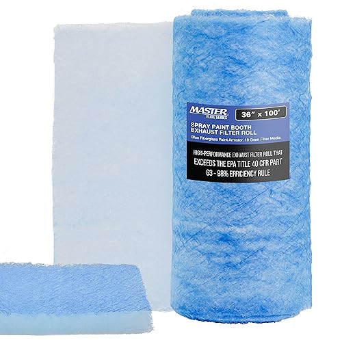 Master Airbrush Elite Paint Spray Booth Exhaust Filter Roll 36" x 100' - size: 36 inches x 100 Feet