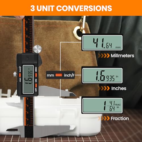 HARDELL Digital Caliper 12 Inch, Micrometer Calipers with Large LCD Screen (Pack of 2) - size: 12 Inch (Pack of 2)