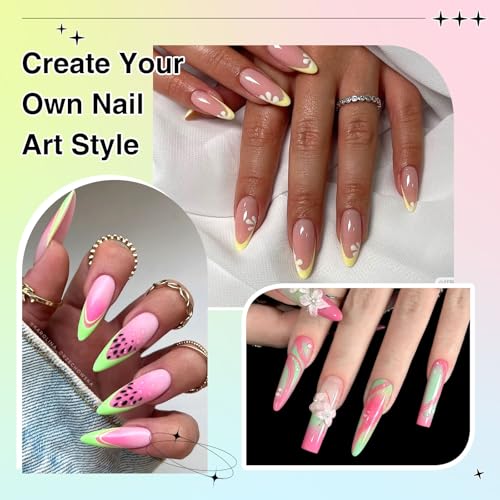12 Color Patting Nail Gel Polish, Ombre Painting Gel Palette French Gradient Gel Nail Blush Blooming UV/LED Curing for Gradient Nails, Beginner Friendly DIY Manicure Set - color: Purple