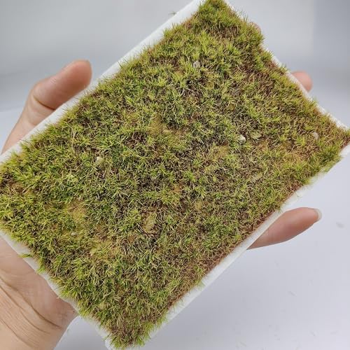 Static Grass Mat 5.6x3.8 Self-Adhesive Sheet for Models - color: Winter Yellow