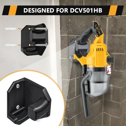 Wall Bracket for Dewalt Stick Vacuum(DCV501HB), Wall Mount Holder for 20V Cordless Stick Vacuum, Accessories for Dewalt Vacuum - size: Vacuum Mount