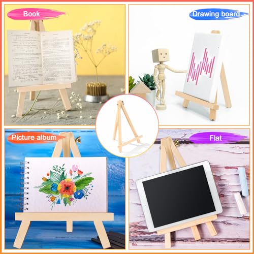 32 Pack 9 Inch Wood Easels, Easel Stand for Painting Canvases - style: 32 Pack