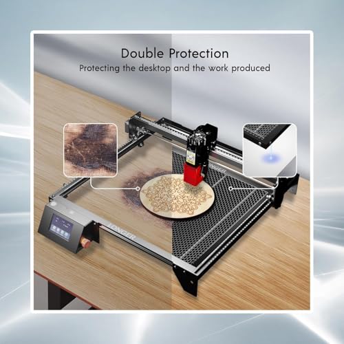 Longer RAY5 20W Laser Engraver with Air Pump,440mm*440mm Honeycomb, 32-bit Motherboard, App Offline Control, DIY Engraver Tool for Metal/Glass/Wood - size: Paket - 3