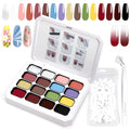 Gradient Painting Gel, 16 Ombre Gel Nail Polish - color: VelvetSpectrum Studio