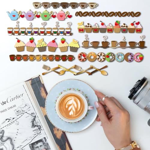 GLOBLELAND Dessert Strips Cutting Dies for Card Making Donut Frame Line Cut Die for DIY Scrapbooking Journal Embossing Paper Craft Decor - style: Dessert Strip