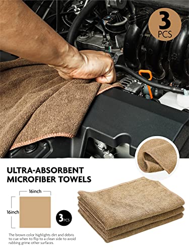 Fantasticlean Car Detailing Brush Set, Interior Leather Cleaning Kit, 9PCS - size: IT-ACS01-NT
