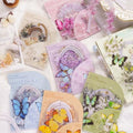 120 Pcs Aesthetic Floral Arch PET Stickers for Journaling - color: Romantic Collection