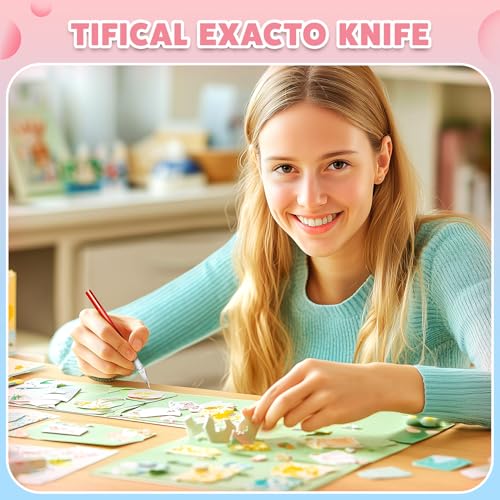 55PCS Exacto Knife Set, Craft Knife, Hobby Knives with 50PCS Blades - style: Black – 5 Knives / 50 Blades