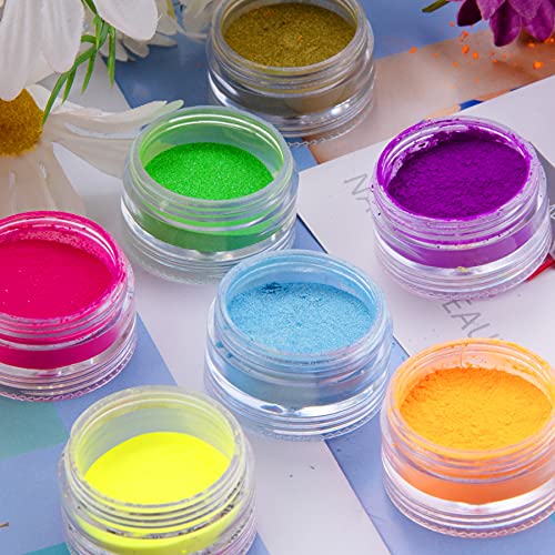 Duufin Pigment Powder for Nails 36 Colors Nail Pigment Powder - color: Vibrant