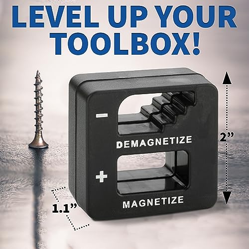 Magnetizer & Demagnetizer Tool Set, Red, Black & Blue, 3 Pack - color: Red, Black, Blue